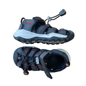 Keen Newport Neo H2 Sandals In Magnet/Spicy Orange Kids